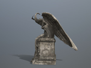 Angel statue 3D मॉडल