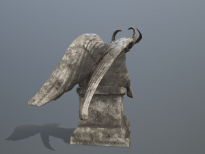 Angel statue 3D मॉडल