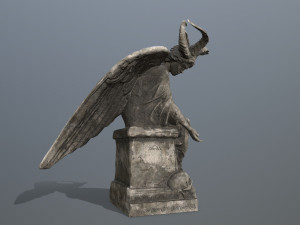 Angel statue 3D मॉडल