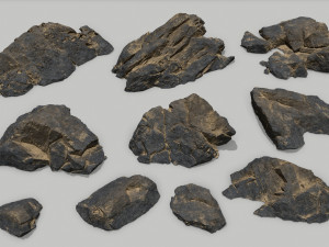 Sea rocks 3D Model
