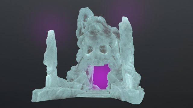 Skull gate Model 3D .c4d .max .obj .3ds .fbx .stl .blend 