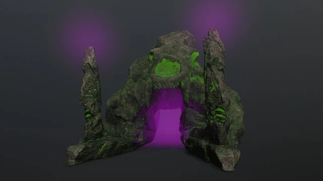 Skull gate 3D Model .c4d .max .obj .3ds .fbx .stl .blend 