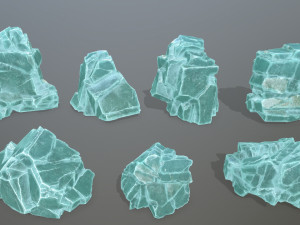Ice rocks 3D Model