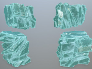 Ice rocks 3D Model