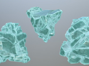 Ice rocks 3D Model