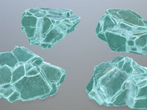 Ice rocks 3D Model