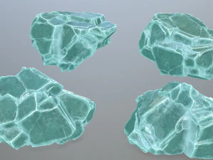 Ice rocks 3D Model