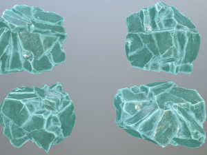 Ice rocks 3D Model