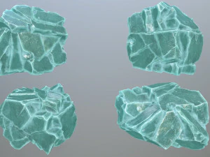Ice rocks 3D Model