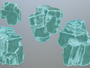Ice rocks 3D Model