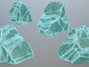 Ice rocks 3D Model