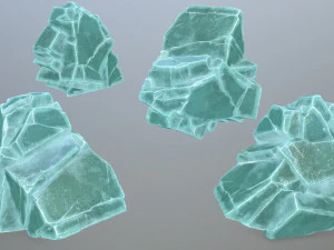Ice rocks 3D Model