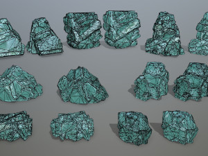 Ice rocks 3D Model