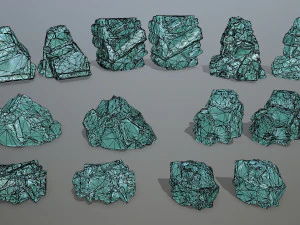 Ice rocks 3D Model