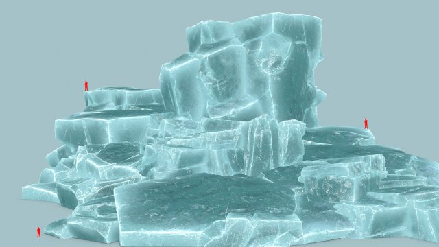 Ice rocks 3Dモデル .c4d .max .obj .3ds .fbx .stl .blend 