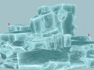 Ice rocks 3D Model