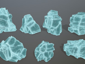 Ice rocks 3Dモデル