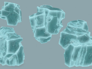 Ice rocks 3Dモデル