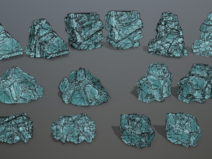 Ice rocks 3Dモデル