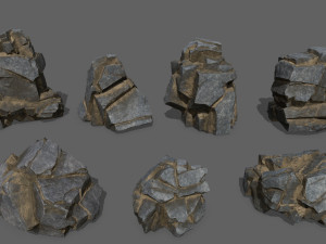 Cliff rocks 3D Model