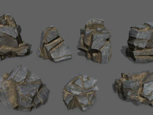 Rocce della scogliera Modello 3D