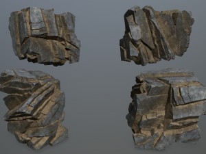 Cliff rocks 3D Model
