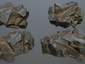 Cliff rocks 3D Model