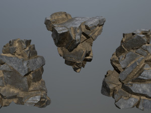Cliff rocks 3D Model