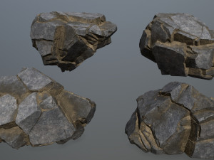 Cliff rocks 3D Model