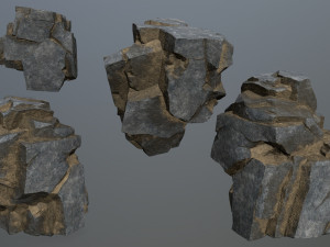 Cliff rocks 3D Model