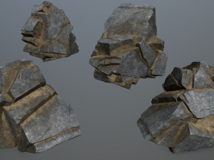 Cliff rocks 3D Model