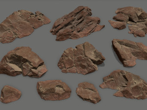 Desert rocks 3Dモデル