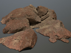 Desert rocks Modèle 3D