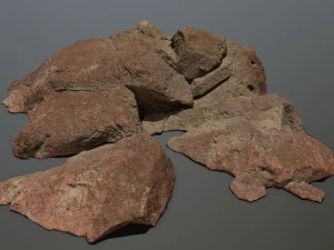 Desert rocks 3D Model