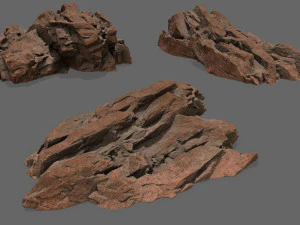Desert rocks 3D Model
