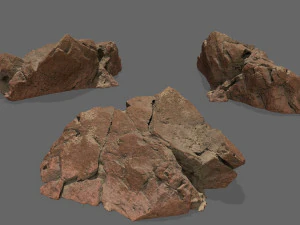 Desert rocks 3D Model