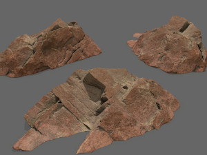 Desert rocks Modèle 3D