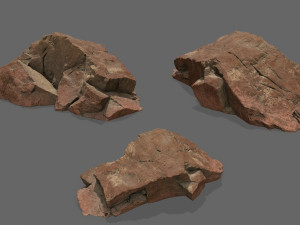 Desert rocks Modèle 3D