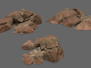 Desert rocks Modèle 3D