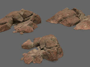 Desert rocks 3D Model