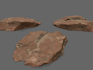 Desert rocks Modèle 3D