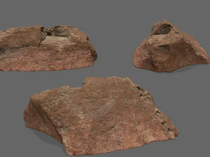 Desert rocks 3D Model