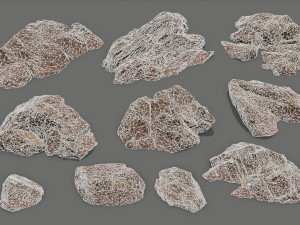 Desert rocks Modèle 3D