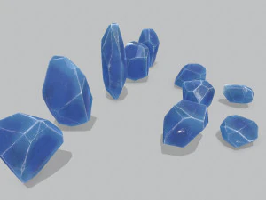 Crystal set 3D Model