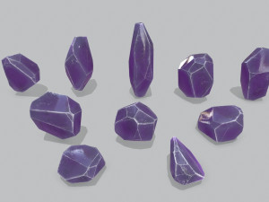 Crystal set 3D Model