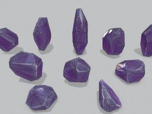 Crystal set 3D Model