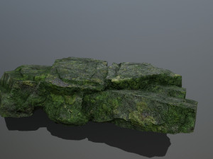 Mossy rocks 3D Model
