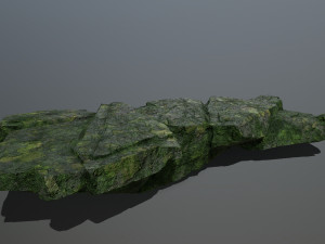 Mossy rocks 3D Model