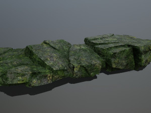 Mossy rocks 3D Model