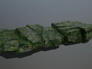 Mossy rocks 3D Model